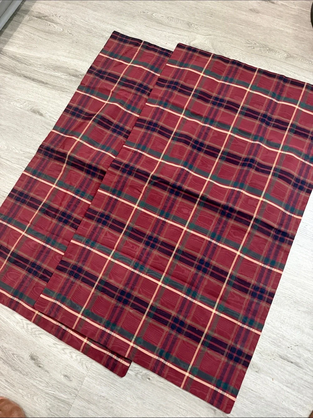 Regent Tartan Plaid Bold Checked Shams Set King Sz